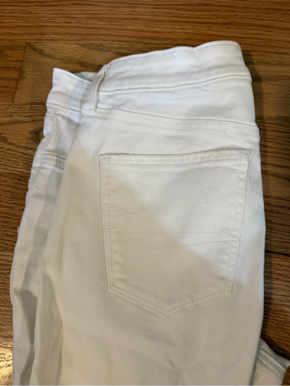 American Eagle Outfitters White Skinny Jeans - Picture 3 of 4